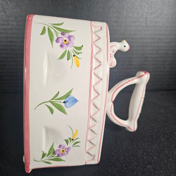 Vintage R.C.&CAL Juncal Porto de Mos, Portugal Iron Potpourri Sachet Holder #836 - Picture 6 of 9